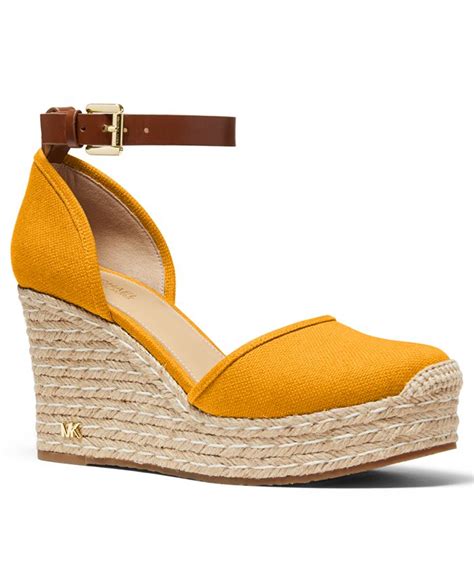 michael michael kors women's kendrick espadrille wedge sandals|Michael Kors sandals with heel.